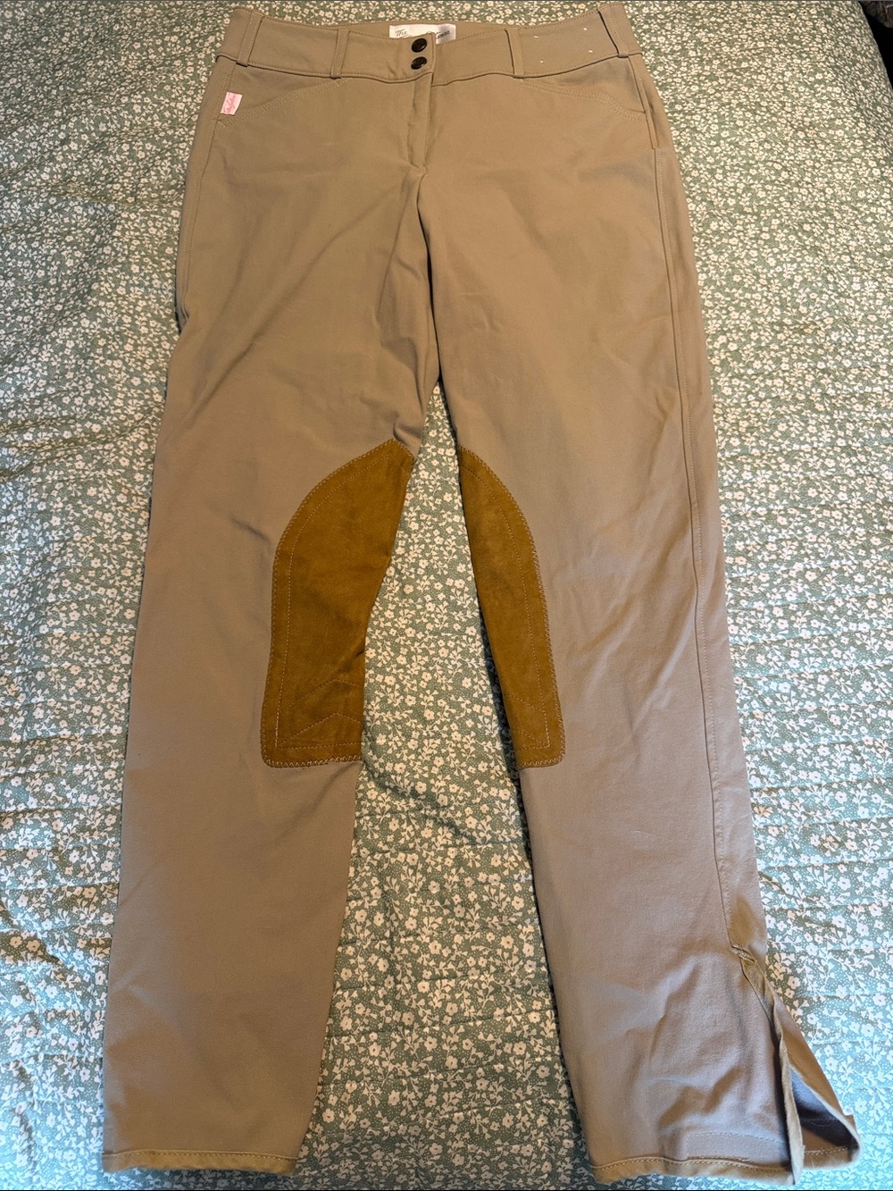 The Tailored Sportsman women’s Riding Breeches in Tan with Knee Patches